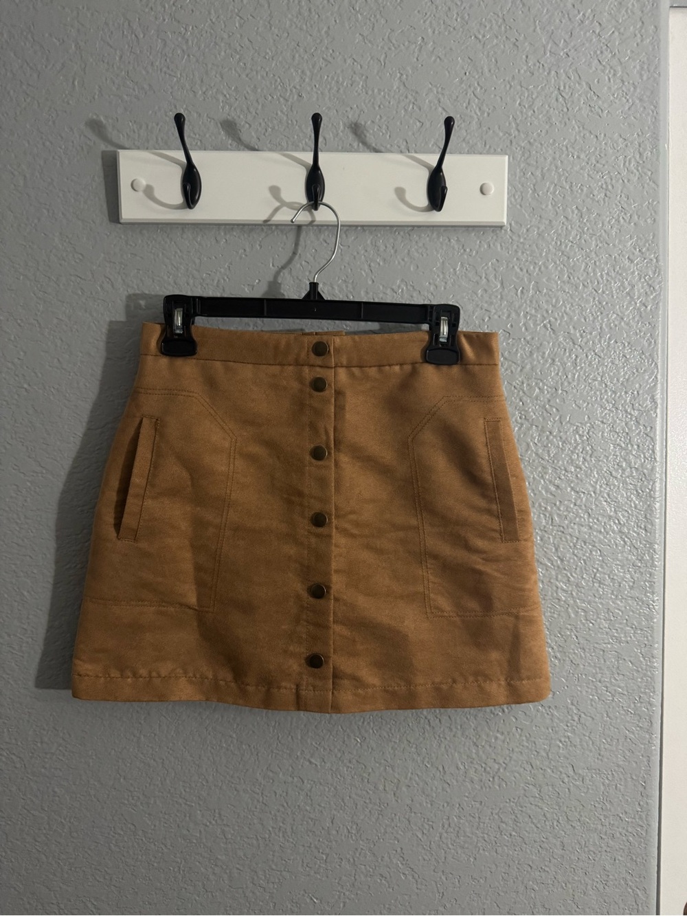 Tan H&M Mini Skirt